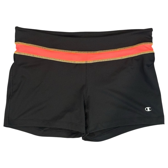 Champion Powertrain 4” Compression Shorts in Black/Neon Pink Women’s Large - Picture 1 of 3
